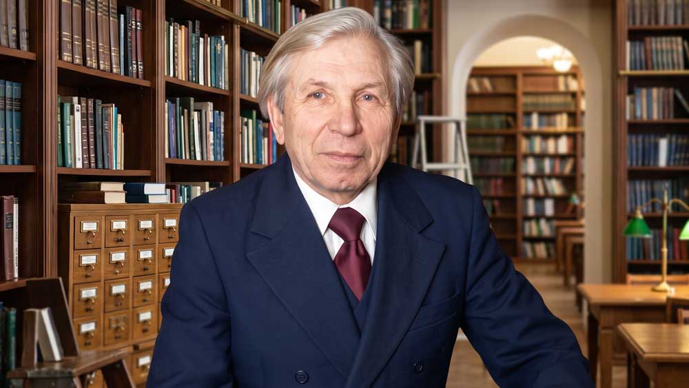 Михаил Фёдорович Иванов. Цифровая художественная реконструкция выполнена на основе прижизненного архивного фотопортрета из фондов Государственного бюджетного учреждения культуры «Псковская областная универсальная научная библиотека имени Валентина Яковлевича Курбатова».